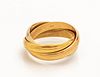 CARTIER 14KT YELLOW GOLD ROLLING RING 