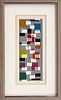 YAACOV AGAM (ISRAEL, B1NTI928), SCREENPRINT IN COLORS ON WOVE PAPER,  H 20" W 7.5" UNTITLED, FROM THE TAPESTRY SUITE 