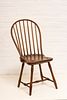 ANTIQUE PINE WINDSOR SIDE CHAIR, H 29", W 18" 