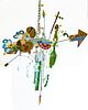 HANGING ART MOBILE  SCULPTURE BY TIMOTHY ROSE H 36", W 22", L 43" 