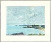 Richard Jerzy (American, 1943-2001) Gouache On Paper  1981, Bay Landscape, H 16.5'' W 22''