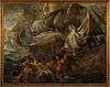 Oil On Canvas Painting, C. 19th.c., Ship Wreck, H 45'' W 57''