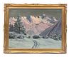 Gottfried Arnegger (Austrian B. 1905) Oil On Canvas, Alpine Winter Landscape, H 23.5'' W 31.5''