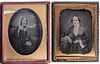 Quarter Plate Daguerreotypes  19th Century, Portraits Of Women, One G.J. Goodridge And One British, Two Pieces, H 4.25'' W 3.25'' 2 pcs