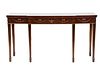 Federal Style Carved Mahogany Console Table H 32'' W 60'' Depth 18''