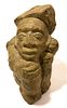 African Polychrome Stone Sculpture, H 11", W 7", D 9"