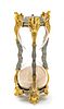 The Franklin Mint (American) Gilt Metal Hourglass, H 11'' W 4.5''