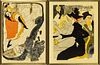 After Henri De Toulouse-Lautrec (French, 1864-1901) Lithographic Posters In Color, 1893-94, Divan Japonais; Jane Avril, 2 Pcs H 31'' W 24''