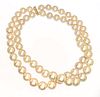 South Sea Pearl (12-15mm) 18kt Gold Double Strand Necklace, L 33'' 236g