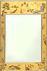 LaBarge (Holland, Michigan) Reverse Painted Chinoiserie Gilt Mirror, H 42'' W 28.25''