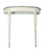 Louis XV Style Marble Top Demilune Console, H 35'' W 34'' Depth 14''