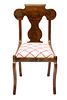 Duncan Phyfe Style Mahogany Chair, H 33'' W 18''