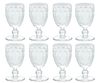 Waterford (Irish, 1783) 'Colleen' Crystal Sherry Glasses, H 4.75'' Dia. 2.25'' 8 pcs