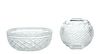 Waterford  Cut Crystal Bowl And Rose Bowl,  20th C., H 5.25" And H 3.25",