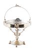 Reed And Barton  Silver Plate Compote: Bird, Dog, Fox Figures In Relief C. 1880, H 9'' Dia. 10''