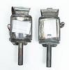 Metal Electric Carriage Lamps, Vaughan Designs C. 2003, H 13.5'' 1 Pair