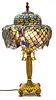 Leaded Glass Shade Table Lamp H 26'' W 16''