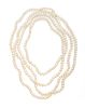 Cultured Baroque Pearl Necklace L 96''