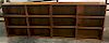 * Two Modern Bookcases. Height 50 1/2 x width 38 x depth 10 3/4 inches (of tallest).