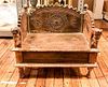 A Renaissance Revival Child's Throne Chair Width 21 inches.
