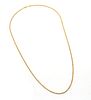 14K. GOLD ROPE NECKLACE, L 22" 