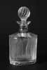 LALIQUE 'FEMMES ANTIQUES' FROSTED GLASS DECANTER, H 10", W 5.5" 