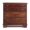 An American Painted Blanket Chest Height 39 1/4 x width 39 1/2 x depth 17 1/2 inches.