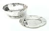 OLD NEWBURY CRAFTERS & LEINONEN STERLING SILVER 2 PCS. H 2.25" DIA 6" 