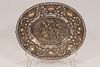 .800 CONTINENTAL SILVER FRUIT BOWL, 19TH CENTURY, H 12" W 10", T.W. 12.92 TOZ 