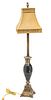 MAITLAND SMITH BLACK MARBLE TABLE LAMP H 38" 