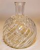 A Baccarat Glass Vase Height 7 inches.
