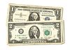 U.W. WASHINGTON DOLLAR & JEFFERSON TWO DOLLAR BILLS, 1957-1976, 27 PCS, L 6"