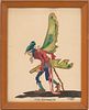 STURMAN, COLORED  INDIAN INK AND WATERCOLORON PAPER 1944, 'THE ROMANCER'  'THE BROKEN FAIRY'S WING' 