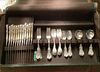 REED & BARTON, FRANCIS THE 1ST STERLING 60 PC SILVER FLATWARE FIRST SET. With BOX 

