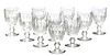 WATERFORD 'COLLEEN' CRYSTAL SHERRY GLASSES, 10 PCS, H 4.75", DIA 2.75" 