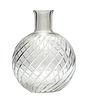 BACCARAT 'CYCLADES' CRYSTAL FLOWER VASE, H 10", DIA 7.5" 