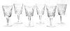 WATERFORD CRYSTAL "LISMORE" WATER GOBLETS, SET OF 12 H 7" 