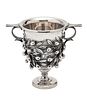 VAVESSONI STERLING SILVER URN H 6 1/2 ' BERRIES IN RELIEF 