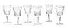 WATERFORD 'LISMORE' CRYSTAL WATER GOBLETS, 13 PCS, H 7" 