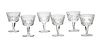 WATERFORD 'LISMORE' CRYSTAL PORT WINE GLASSES, 12 PCS, H 4.25"