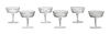WATERFORD 'LISMORE' CRYSTAL CHAMPAGNE GLASSES, 12 PCS, H 4"