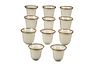 LENOX PORCELAIN AFTER DINNER CUP INSERTS, LOT OF 10 H 2 1/4" DIA 2 1/4" 