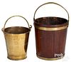 Two peat buckets, early 19th c.