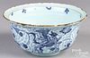 English Delftware bowl, dated 1677