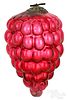 Scarce large Kugel red grape Christmas ornament
