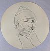 R. B. KITAJ Pencil Signed 1984 SELF PORTRAIT IN A CONVEX MIRROR Limited Edition ARION PRESS Numbered