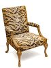 GEORGE II STYLE OPEN ARM  CHAIR C 1950 H   