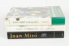 JOAN MIRO CATALOGUE RAISONNÉS, LITHOGRAPHS VOLUMES II AND III WITH ADDITIONAL JOAN MIRO HARDCOVER BOOK, THREE BOOKS, H 12.5", W 9.5" 