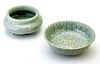 CHINESE GE-WARE BOWLS, TWO H 2.5", DIA 5" 