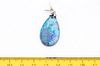 + BLACK OPAL AND 14 KT GOLD PENDANT H 1" 